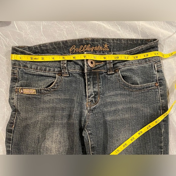 Bubblegum USA Jeans Low Rise Y2K Medium-Dark Wash Jeans Size 5-6 - Picture 10 of 11